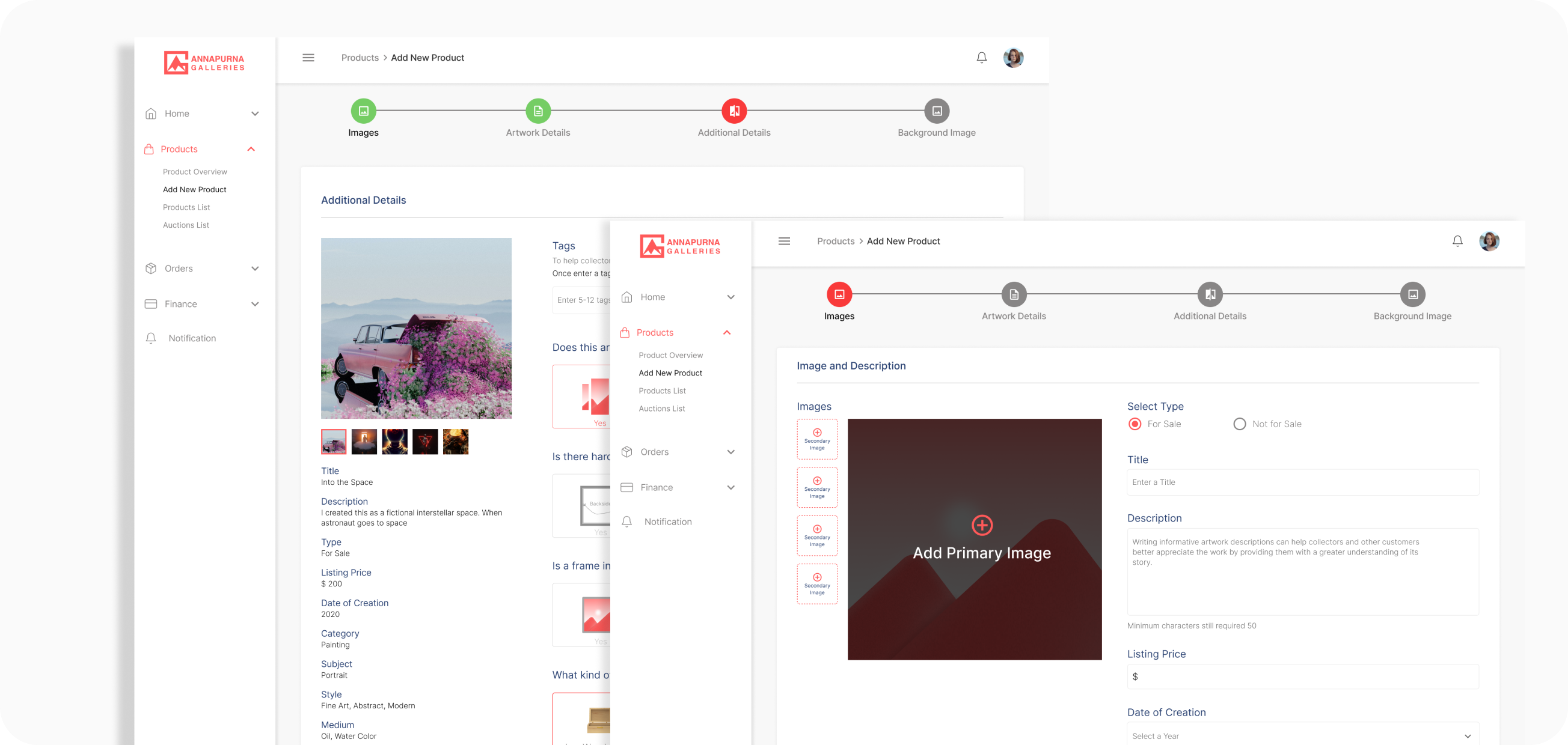collector reach tools interface